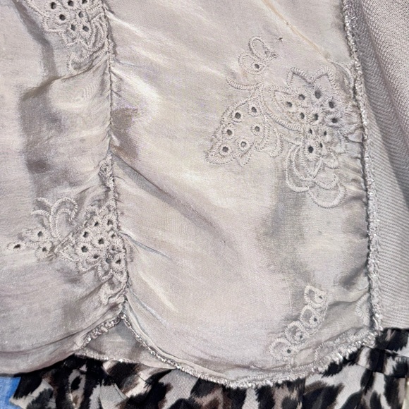 BELLE FRANCE Italian made turtleneck sweater silk tunic women’s size medium - Picture 13 of 15